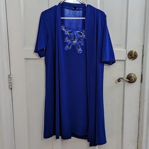 Forever Vibrant Royal Blue Embellished Dress